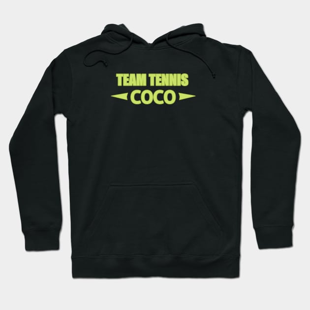 team tennis coco gauff Hoodie by Sefiyan